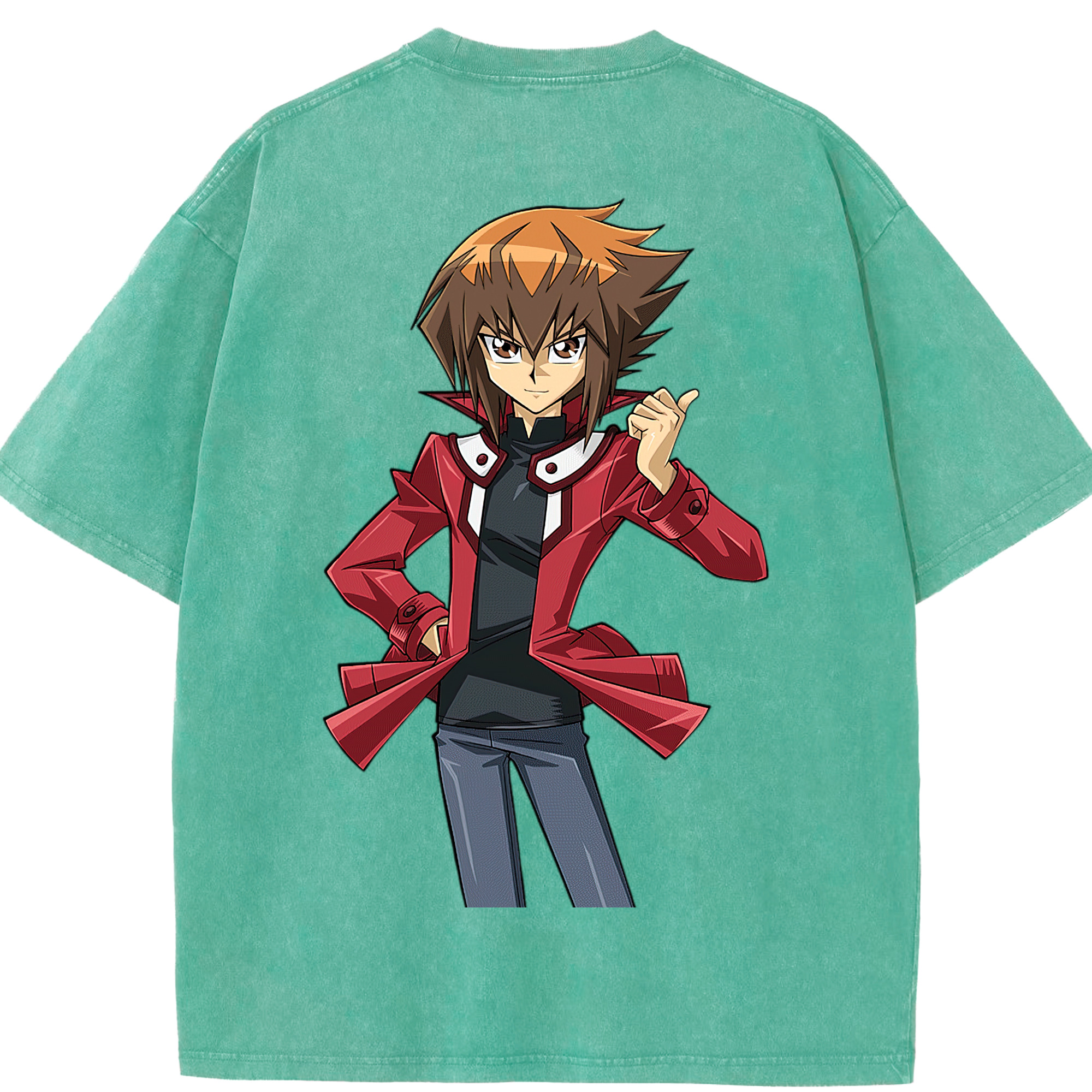 （画像用） 遊☆戯☆王 Yu-Gi-Oh! 綿100% ヴィンテージ風 半袖Tシャツ（背面プリント）